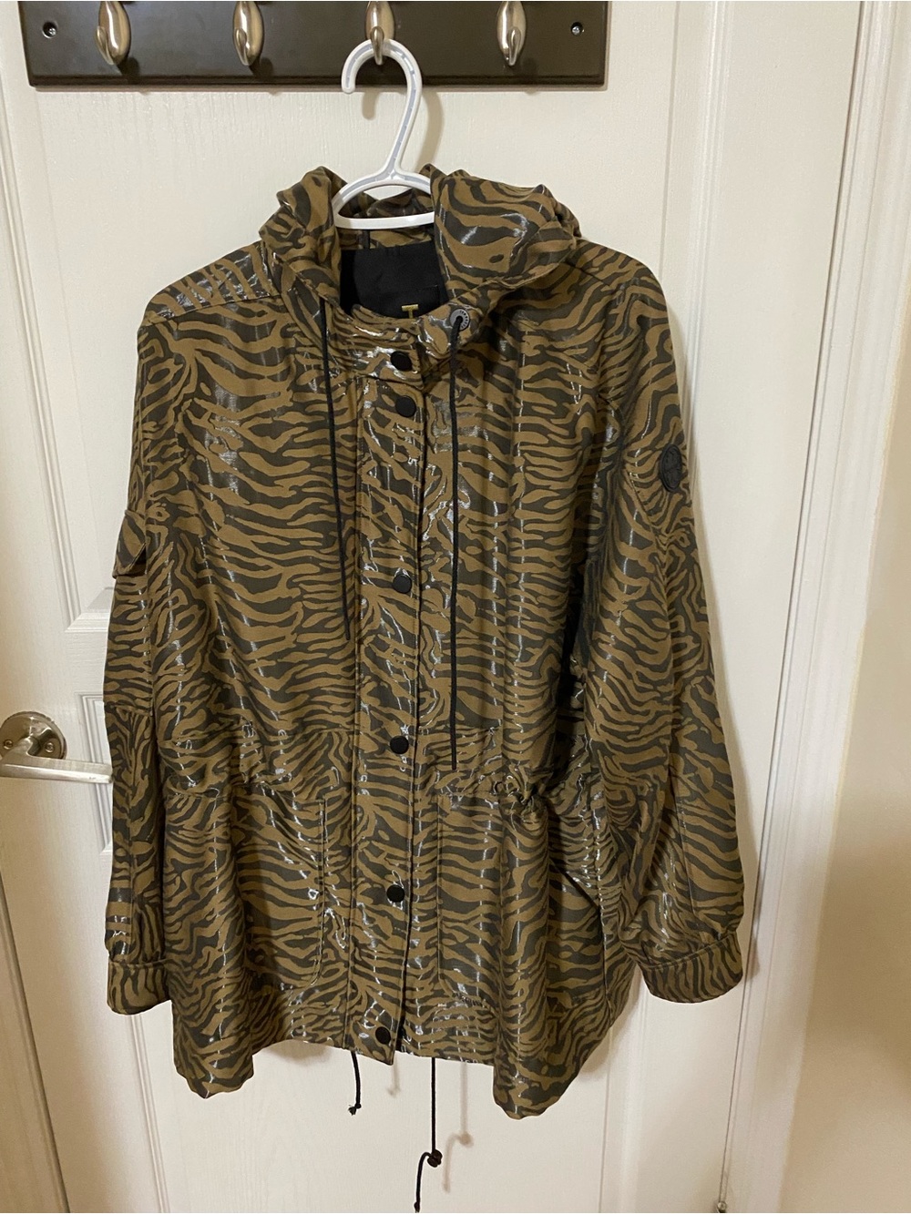 Ted Baker light brown and Black Tiger-Print Utility Jacket